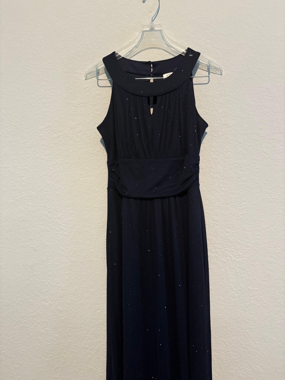 Sweet Storm Navy Sparkle Keyhole Maxi Dress - Picture 5 of 7